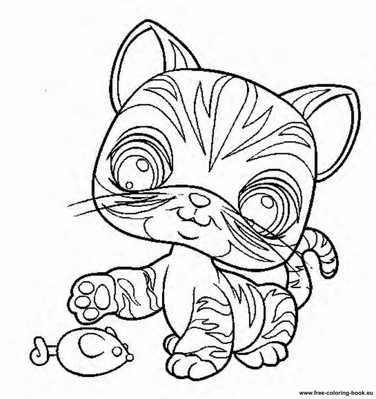 Plansa de colorat cu Littlest Pet Shop 52 48